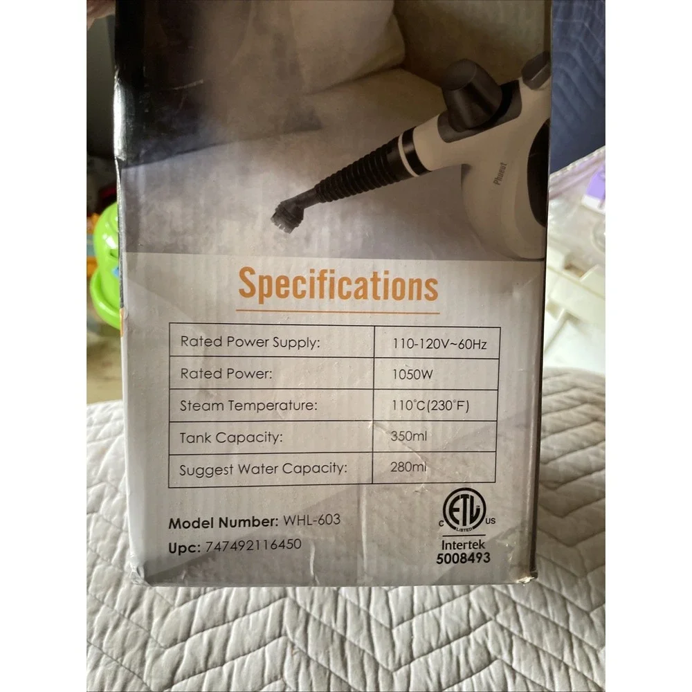 Multipurpose Steam Cleaner Various Heads Disinfection Large Tank Chemical Free